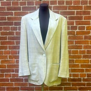 Vintage Aquascutum Tan Linen Blazer